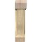 Ekena Millwork Traditional Slat Rough Sawn Bracket w/ Offset Brace, Douglas Fir, 8"W x 28"D x 32"H BKT0806X28X32TRA06RDF - alternate 3